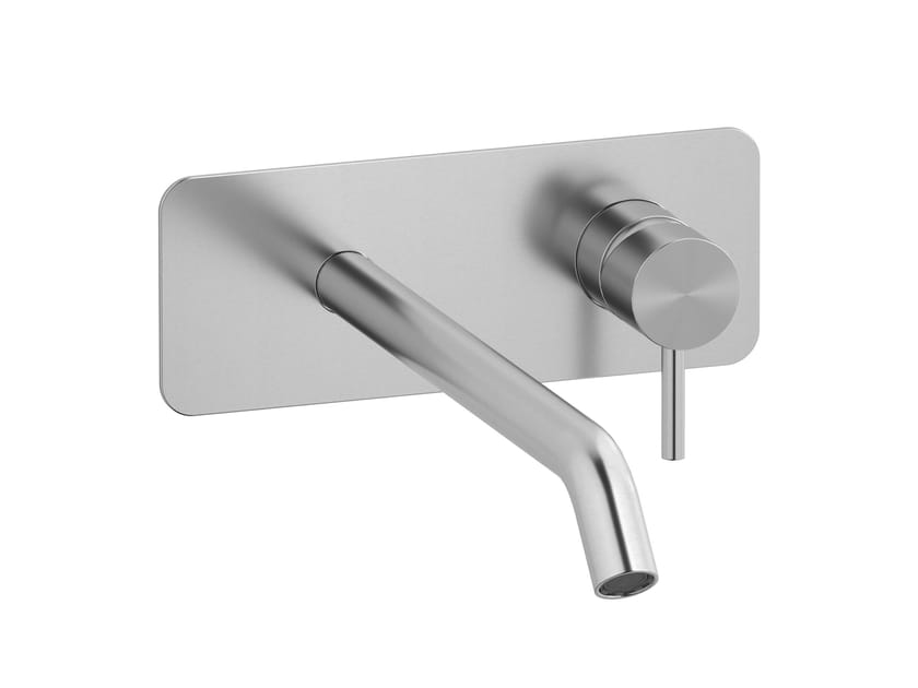 Нержавеющая сталь 2 отверстия однорычажный настенный смеситель для раковины IB M316 ARCH-00094895