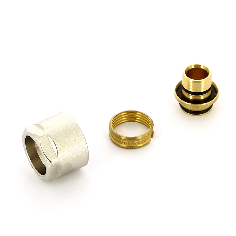 Соединитель (евроконус) для металлопластиковой трубы обжим HENCO 20х3/4" EK202 - Вид №1