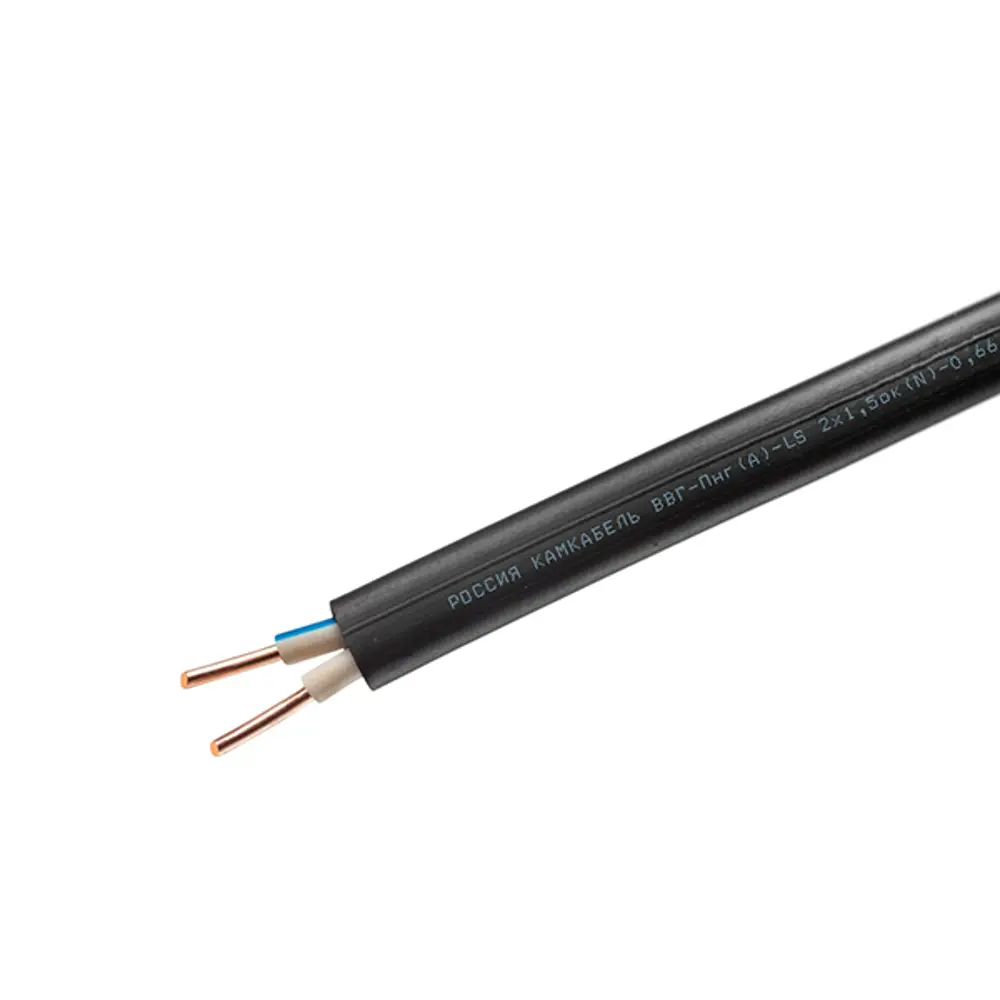 Кабель Камкабель ВВГпнг(A)-LS 2x1.5 100 м ГОСТ 81933608 STLM-2203221  - Вид №2