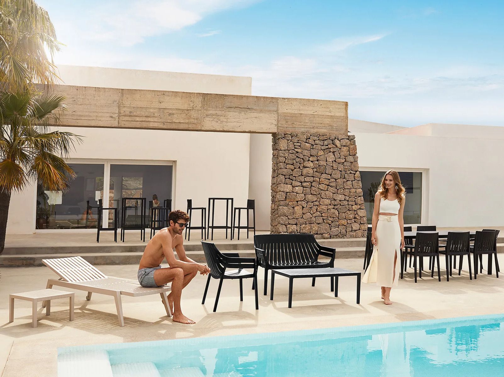 Полипропиленовый садовый стул Vondom Spritz ARCH-00062920 - Вид №7