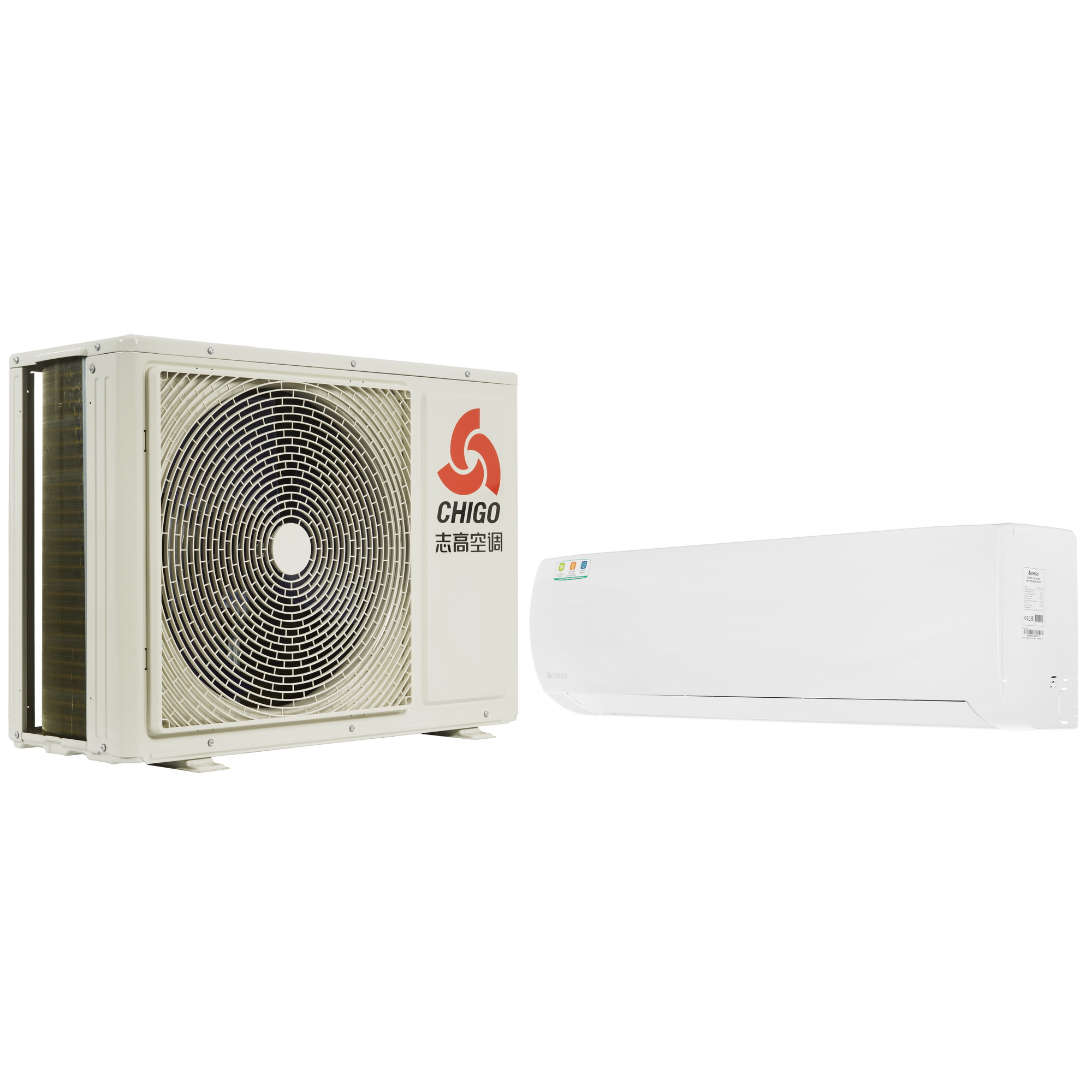 9022257 Кондиционер настенный сплит-система Chigo MOON CS-88H3A-1H181/CS-88H3A-1H181 белый STDN-0096101