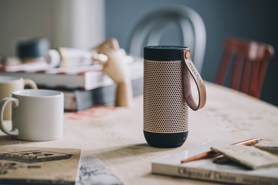 Колонка беспроводная с ремешком aFUNK, черная с бронзой KREAFUNK KFCD02 - Вид №2