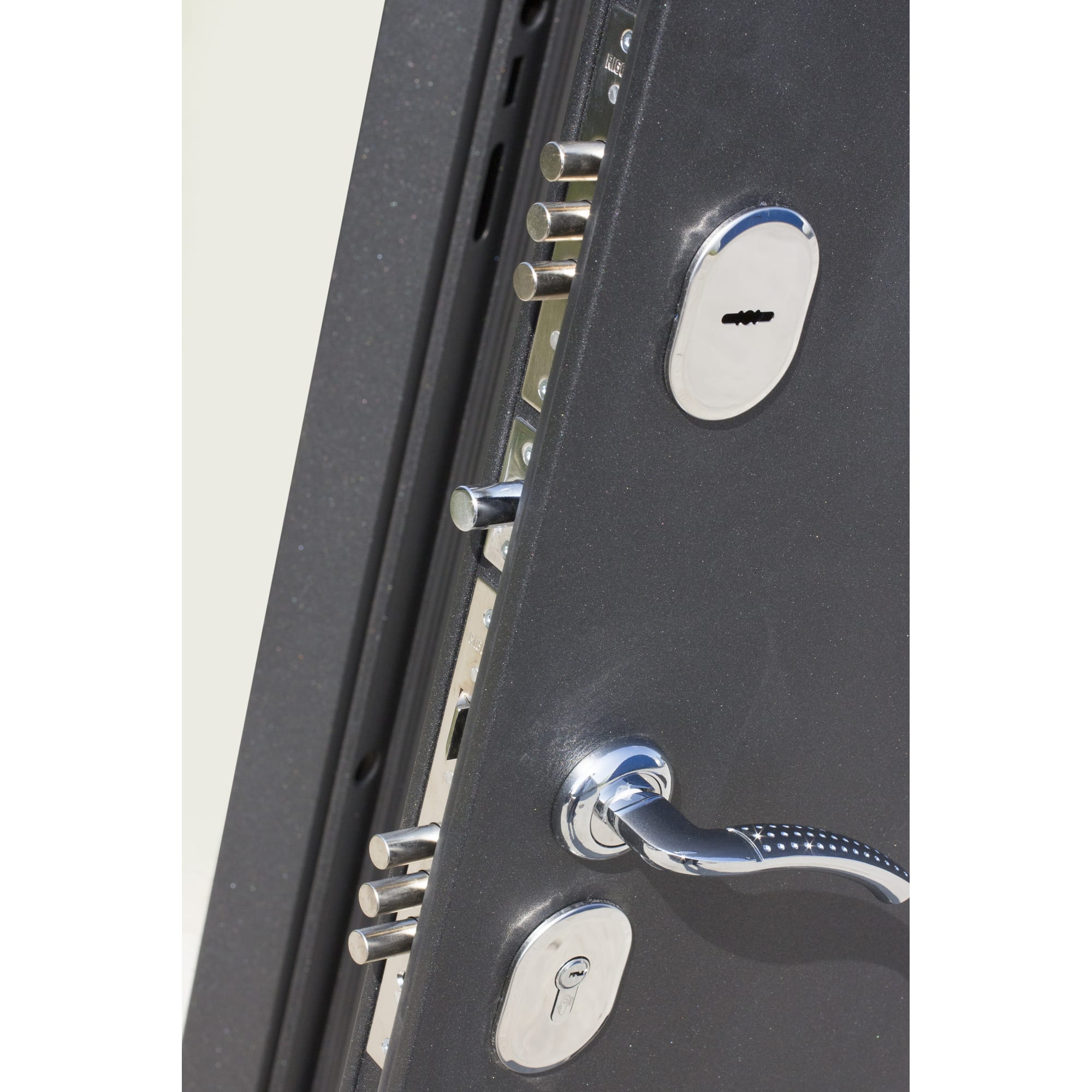 82096735 Дверь входная металлическая Гарда Муар, 860 мм, левая, цвет венге Santreyd  - Вид №1