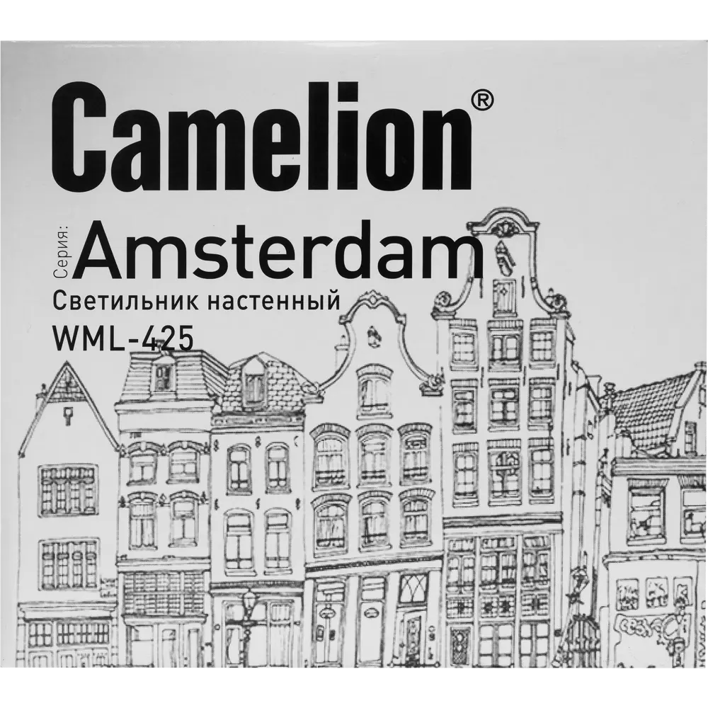 Бра Amsterdam WML-425 1xE27x40 Вт металл цвет белый 82055324 STLM-2100431 CAMELION  - Вид №9