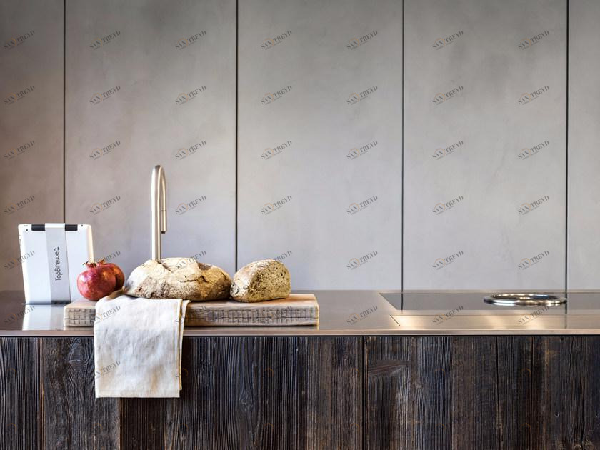 TM Italia Cucine Кухня из ели и стали с островом D90 sun-id-1480595