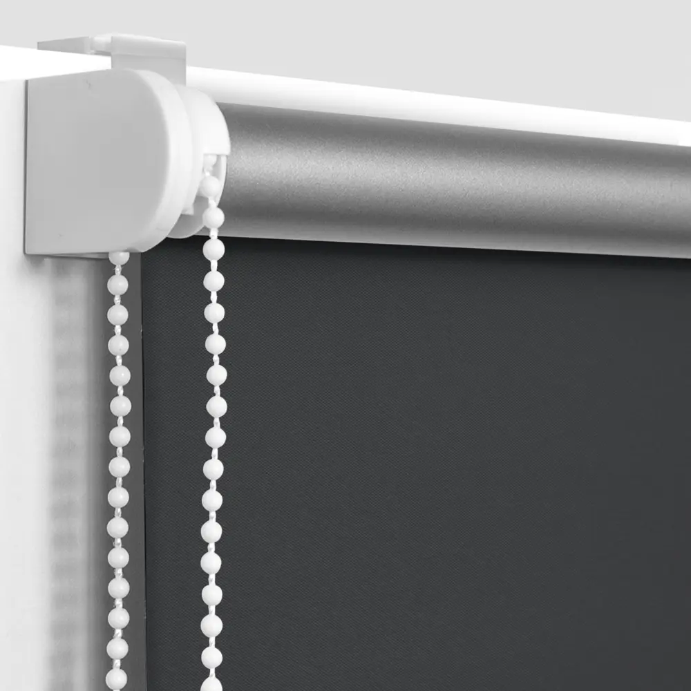 Штора рулонная блэкаут Эскар 70x160 см черная Black 1 BLACKOUT STLM-2047617 - Вид №1