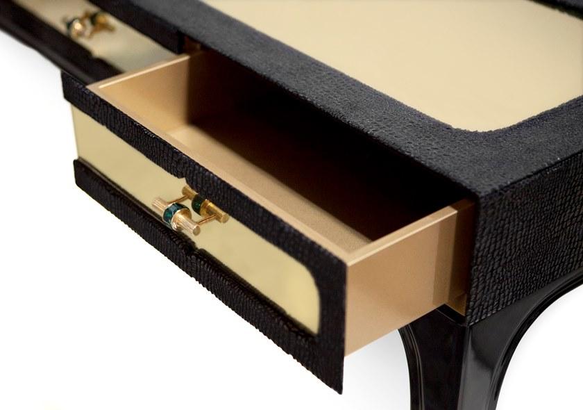 KOKET Прямоугольная кожаная консоль с ящиками Exotica sun-id-1387849 - Вид №2