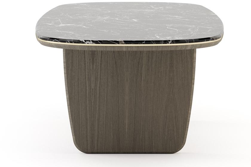 Laskasas Овальный стол из дерева и мрамора sun-id-1419486 - Вид №3
