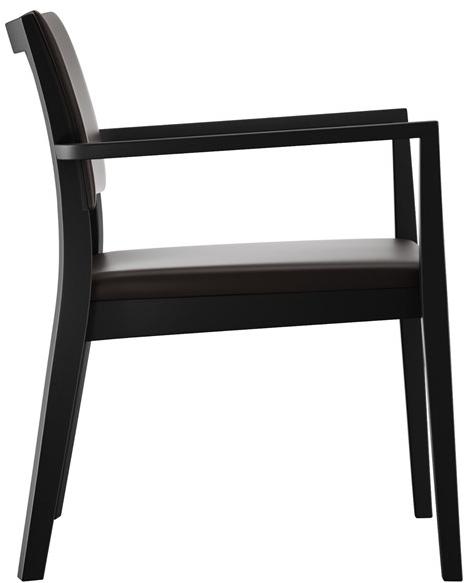 horgenglarus Штабелируемый стул из массива дерева с подлокотниками  6-693a  - Вид №5