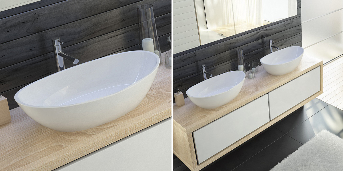 4412 Накладная раковина на столешницу  овальная HOESCH  - Вид №1