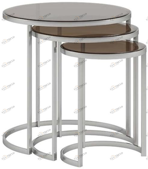 Ersa Круглый стеклянный журнальный столик sun-id-1495757