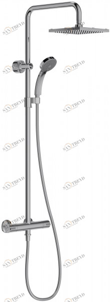 E5523-CP Душевая колонна, с квадратным верхним душем Jacobdelafon JULY Santreyd