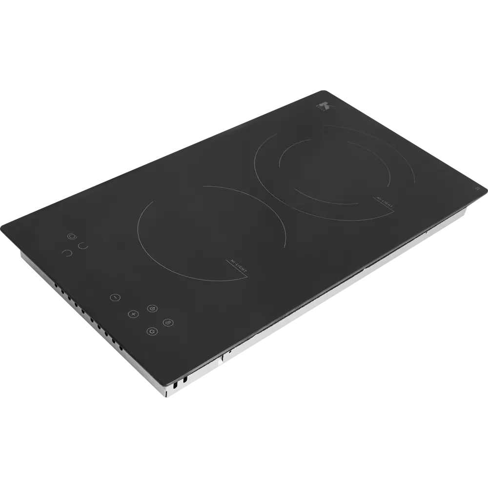 Электрическая варочная панель Kitll KHH 3003 BLACK 29 см 2 конфорки цвет чёрный STLM-2008443 - Вид №3