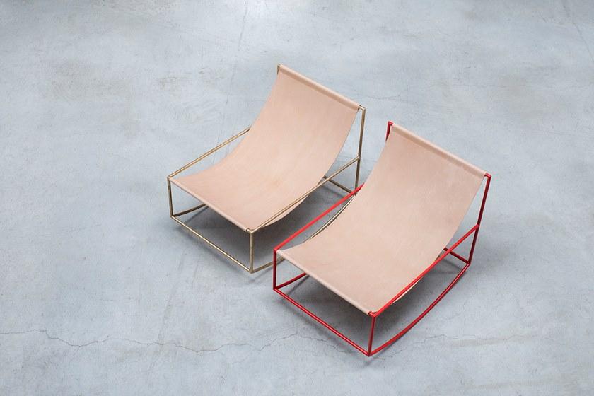 valerie_objects Кресло-качалка из латуни с подлокотниками  V9018019  - Вид №13