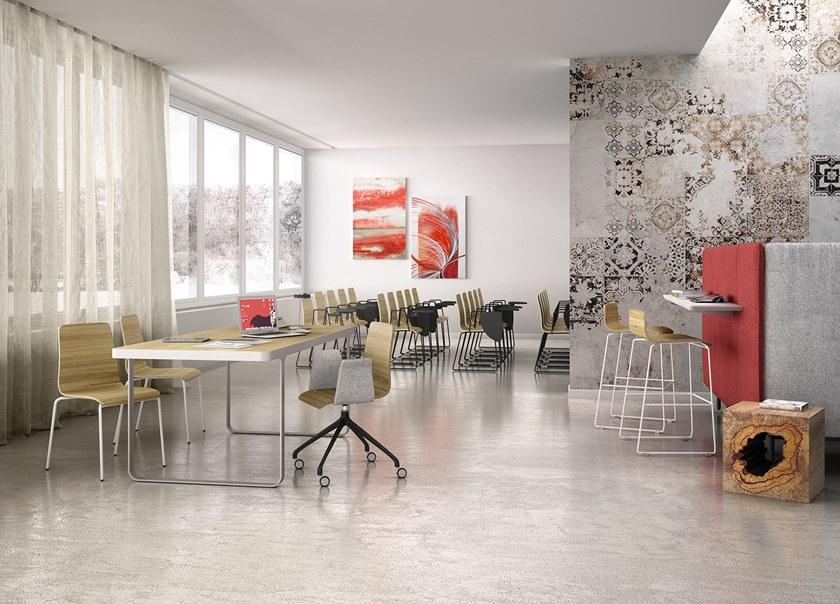 Leyform Высокий табурет из фанерованной древесины и стали для саней Zerosedici 0480le  - Вид №2