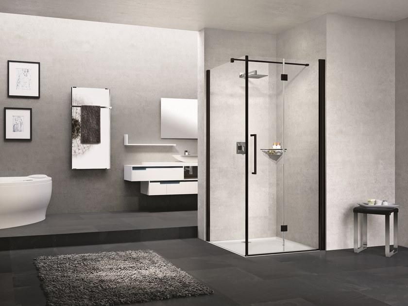 NOVELLINI Угловая душевая кабина с откидной дверцей Young sun-id-1370915 - Вид №1
