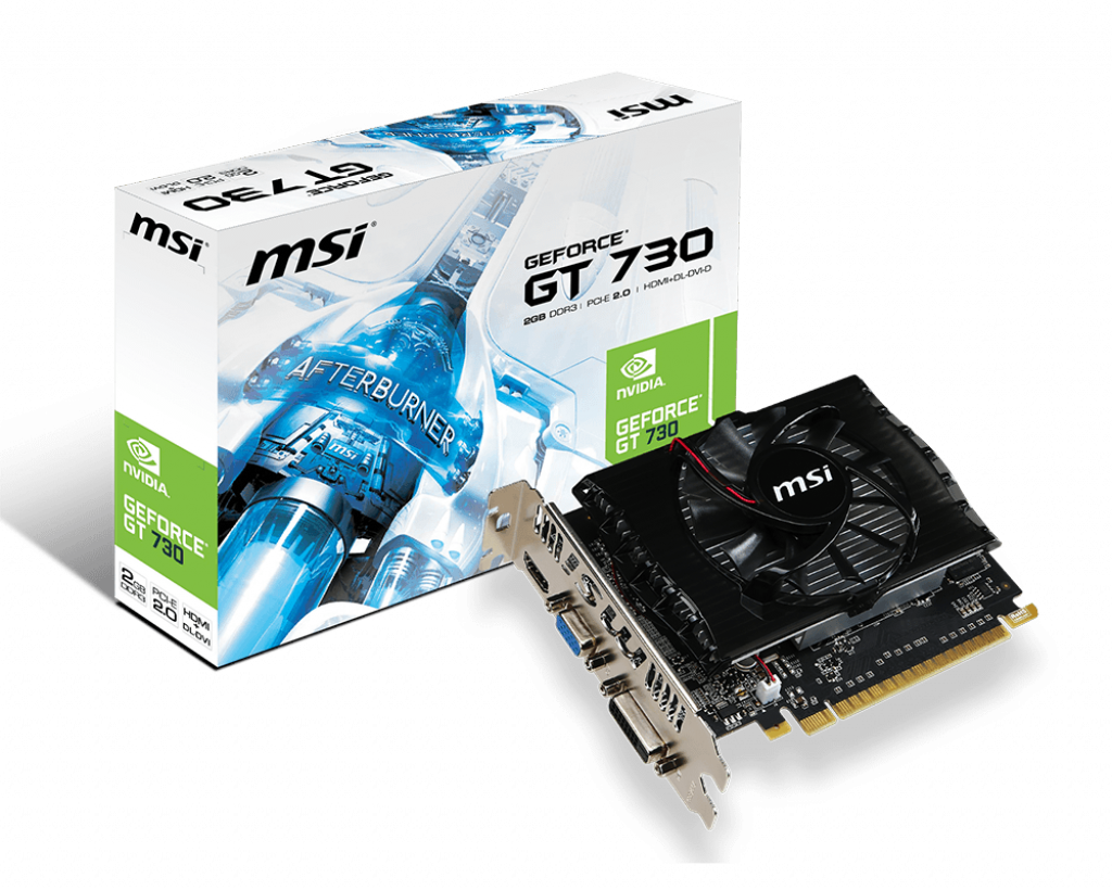 N730-2GD3V2 Vga nvidia geforce gt 730, 2gb gddr3/128-bit, pci-ex16 2.0,dvi-dx1,d-sub x 1, 1xhdmi, atx, 2-slot cooler, retail MSI Santreyd  - Вид №4
