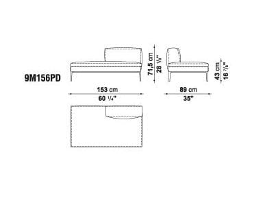 Угловой диван из ткани B&B Italia Michel ARCH-00050009 - Вид №16