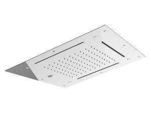 Потолочная душевая головка с 4 струями из нержавеющей стали