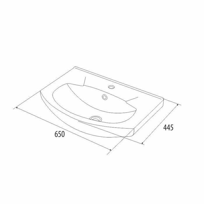 VIC65W1M95K Milardo Victoria Тумба Victoria 65 см Россия - Вид №1