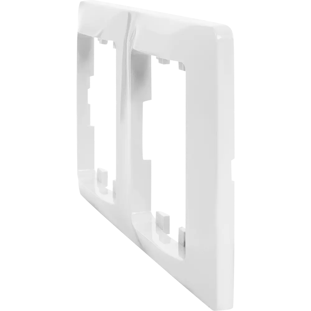 Рамка Schneider Electric Glossa для розеток и выключателей - 2 поста, белая 86710219 STLM-0070824 - Вид №2