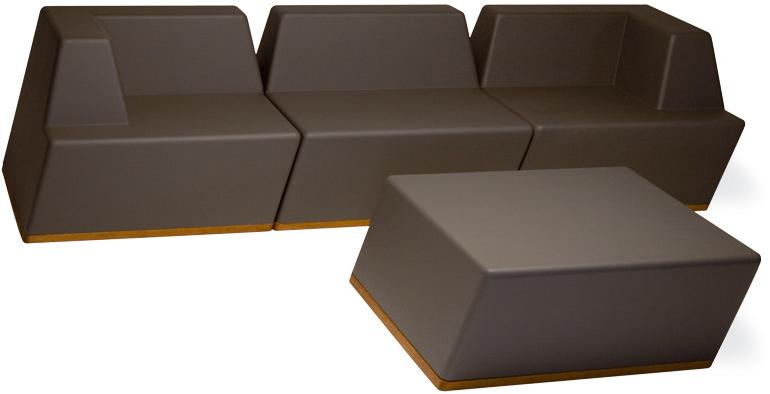 FISCHER MÖBEL Квадратный садовый пуф из пенопласта Univers sun-id-1411781 - Вид №4