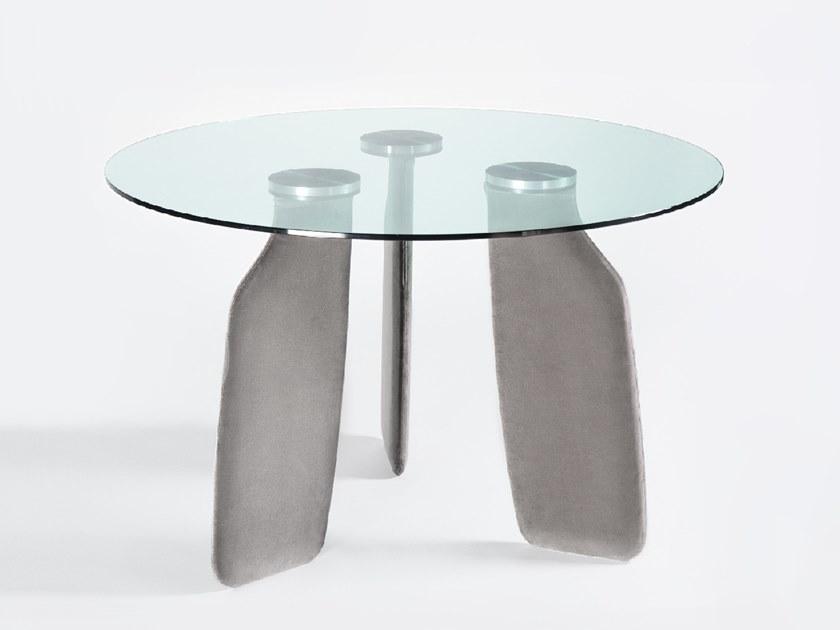 DANTE - Goods And Bads Круглый обеденный стол из стекла Bavaresk sun-id-1515526 - Вид №1