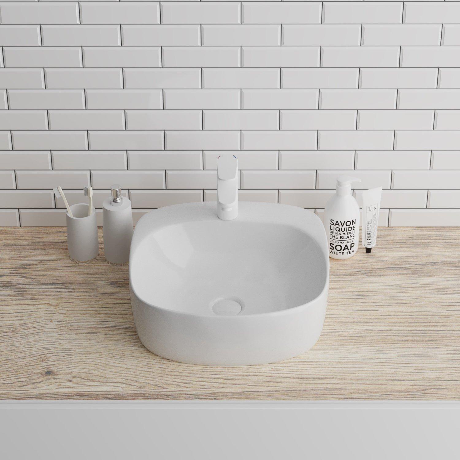 GR-3028 Накладная раковина на столешницу  прямоугольная Grossman 