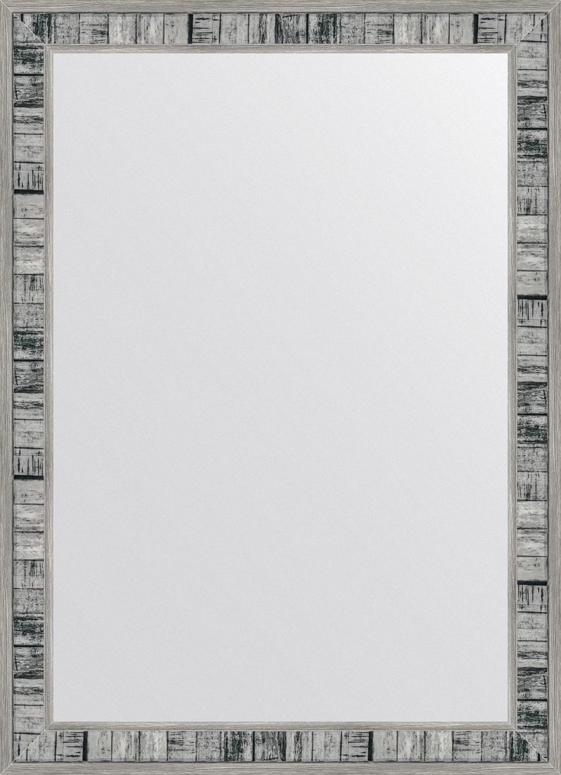 BY 7492 Зеркало в багетной раме - состаренное дерево 50 mm EVOFORM Definite