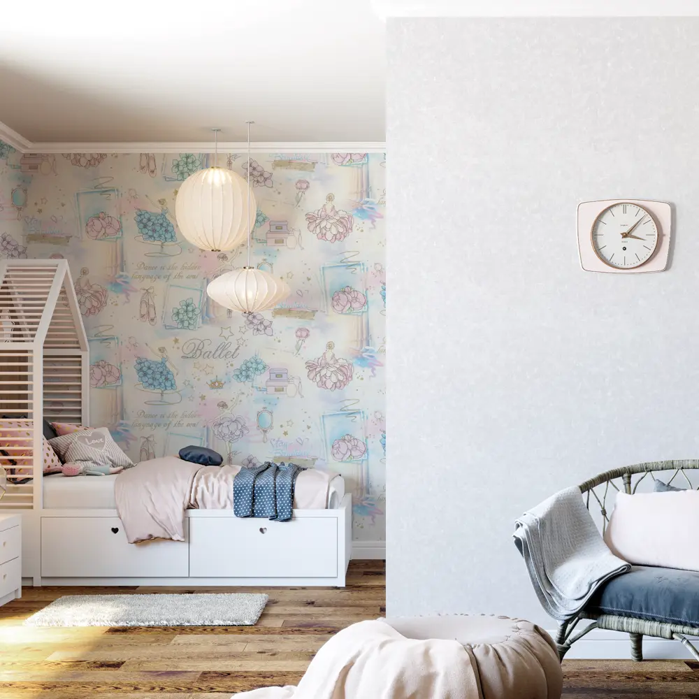 Обои флизелиновые Palitra Home Ballet голубые 1.06 м 71905-66 84756209 STLM-2084459 - Вид №3