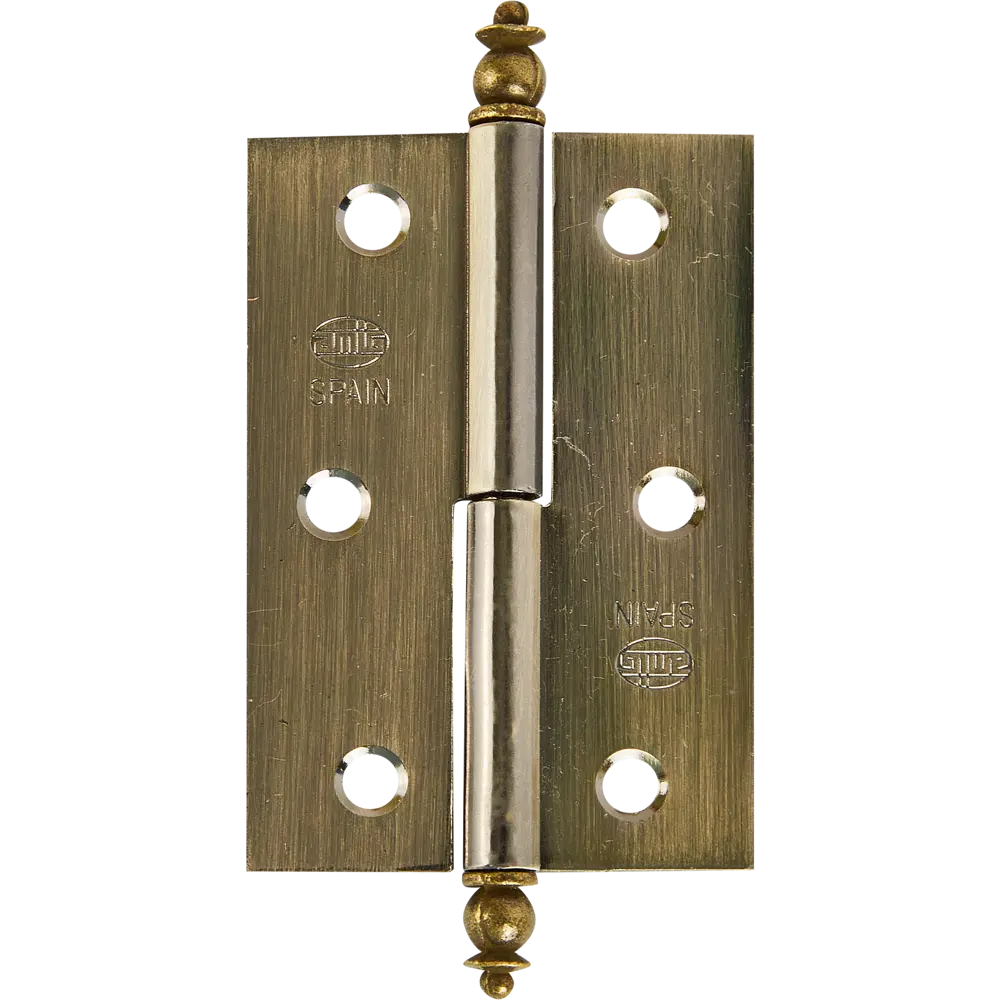 Петля мебельная карточная съёмная левая Amig 541 60x40 мм сталь цвет бронза STLM-2035902 - Вид №1