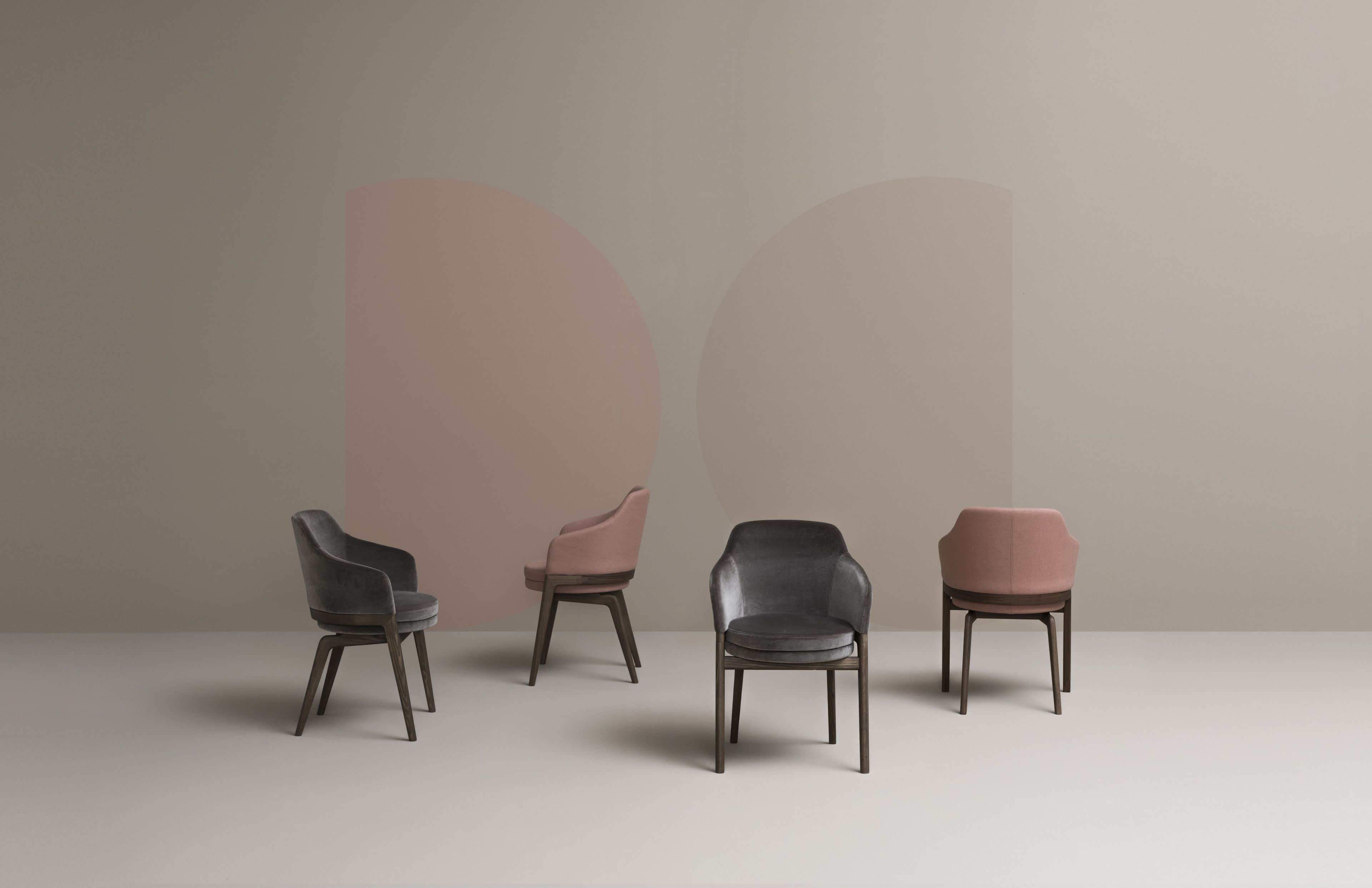 Тканевое кресло с подлокотниками PIAVAL MACARON-Contract ARCH-00067753 - Вид №3