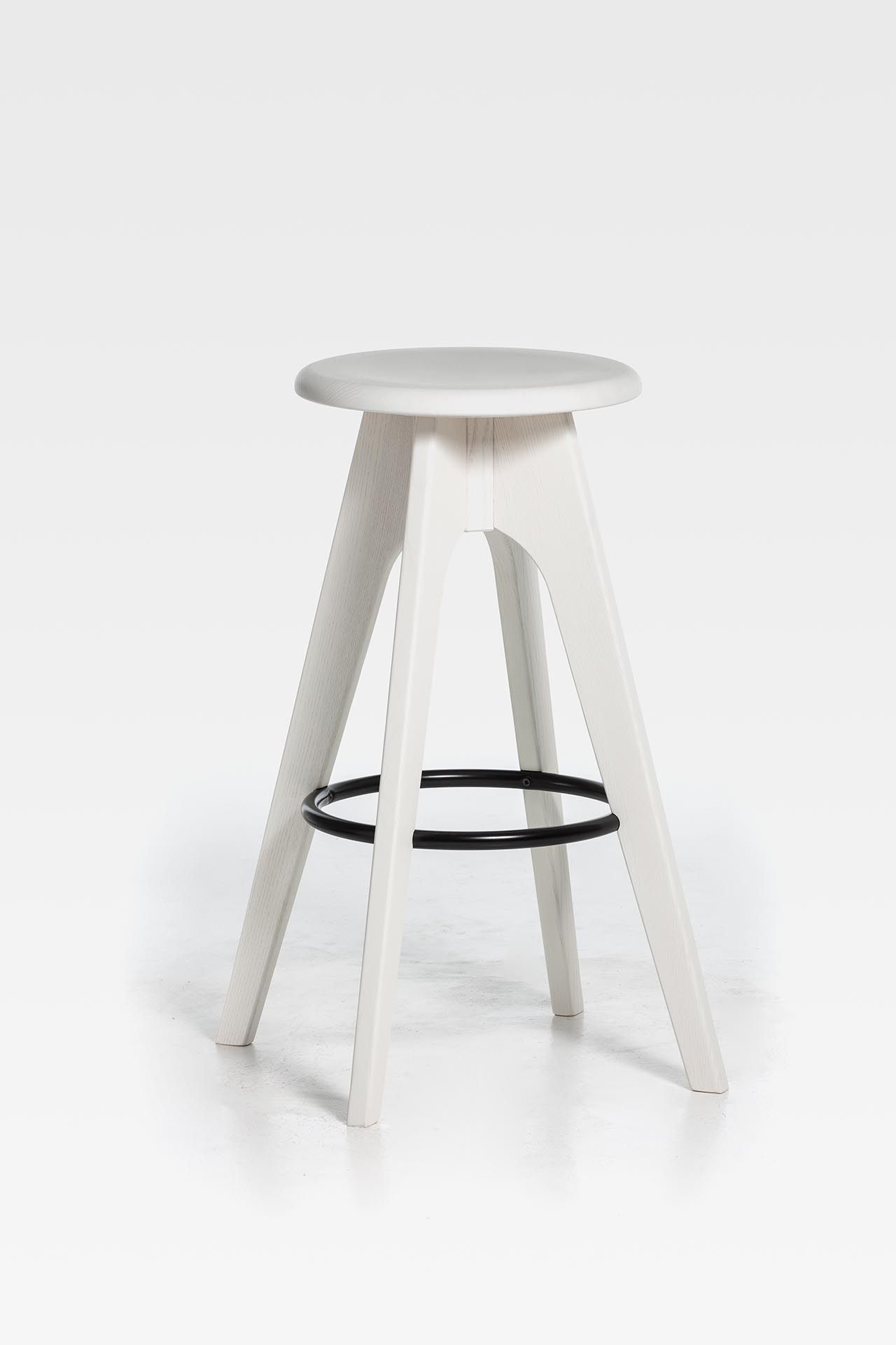 Высокий деревянный табурет с подставкой для ног SIPA Tommy ARCH-00061631 - Вид №7