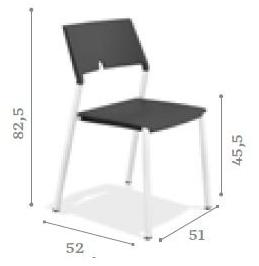 Casala Пластиковый стул Axa 1055/00/02 - Вид №1