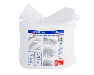 UMD520 Влажные салфетки для хирургической и гигиенической дезинфекции рук и поверхностей DDR+, сменный блок на ведро 6 л, 65 м, 260 листов Merida