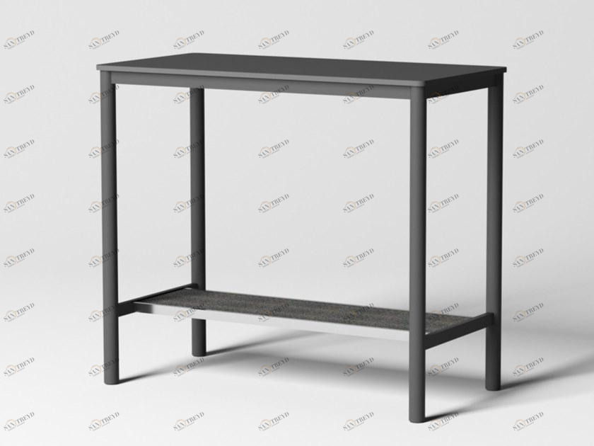 Grado Design Высокий прямоугольный стальной стол со столешницей из МДФ Pipe sun-id-1479384