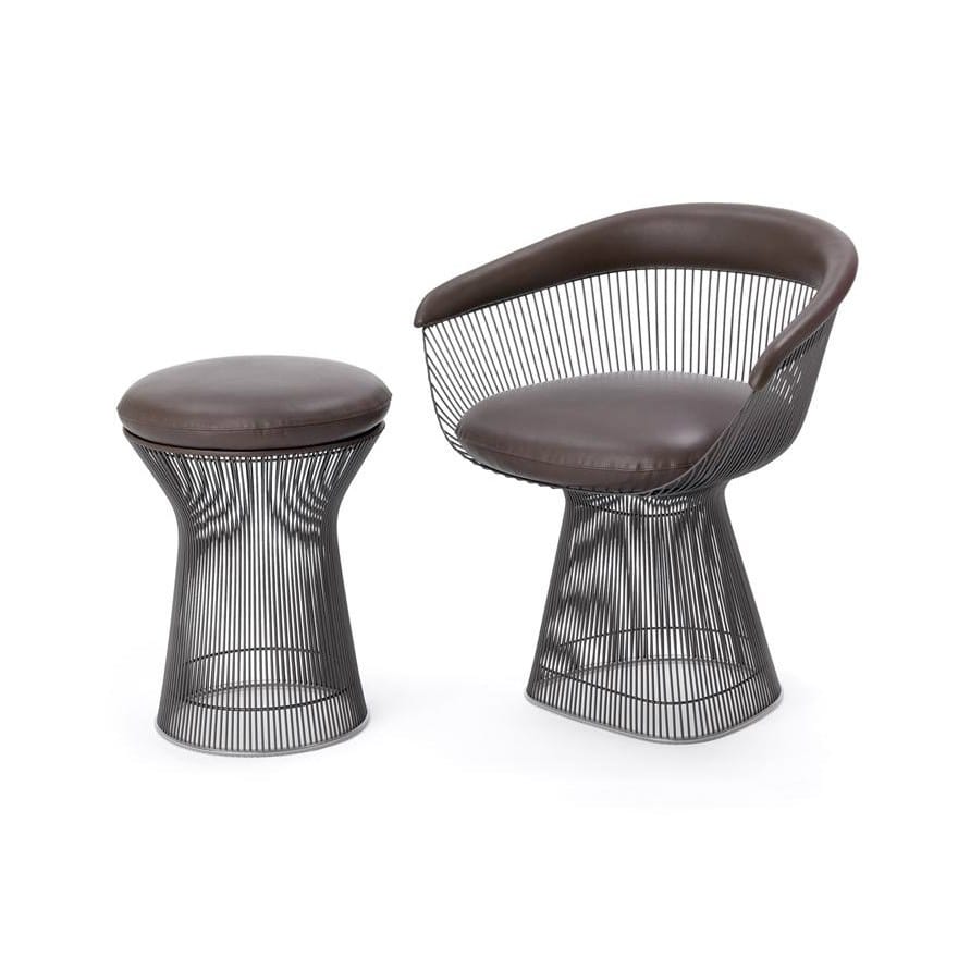 Низкий стул из стали и ткани Knoll Platner ARCH-00049901 - Вид №3