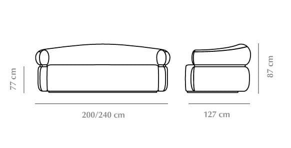 3-местный изогнутый диван DOOQ ARCH-00105897 - Вид №4