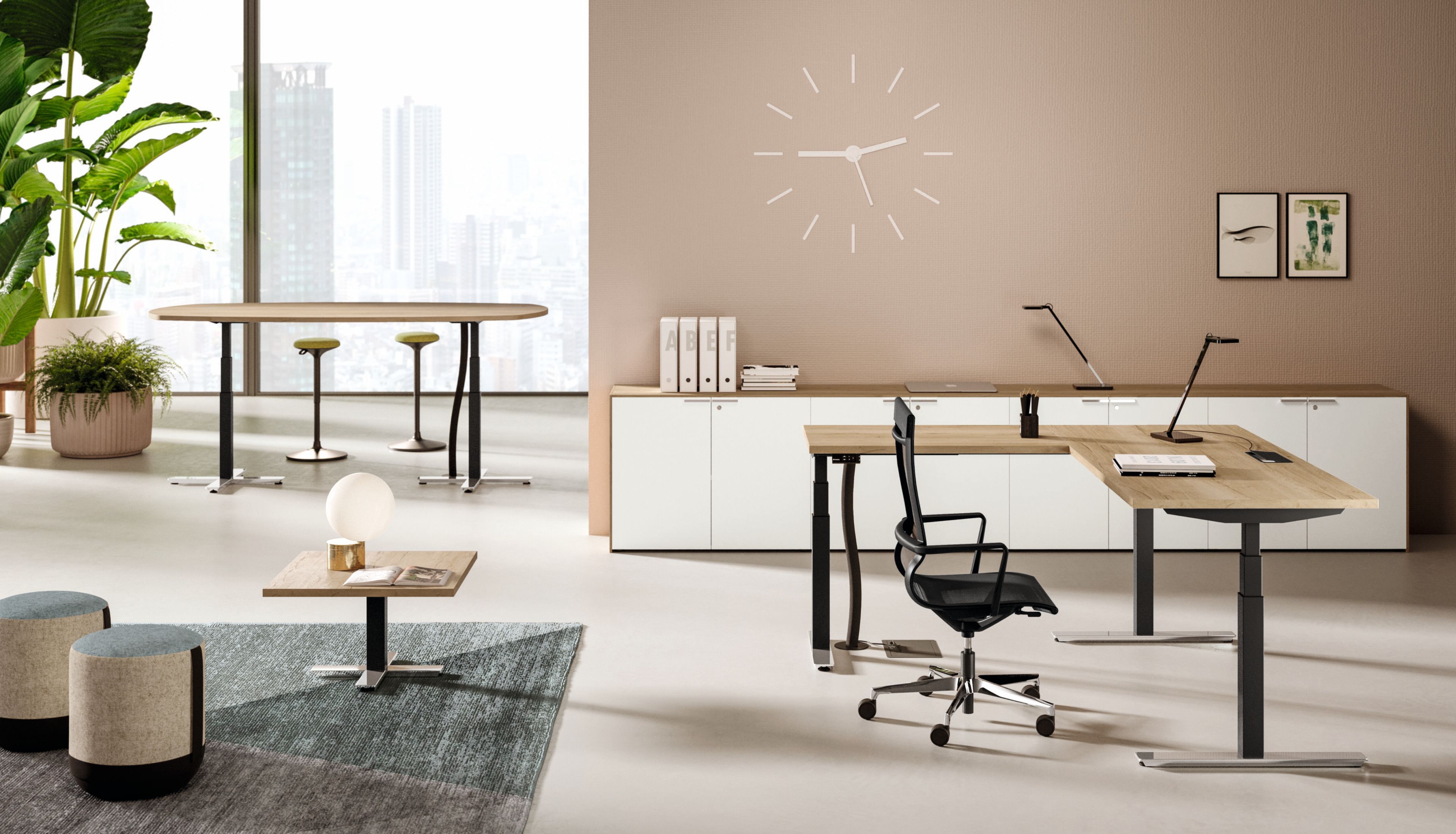 Стол для совещаний с регулируемой высотой Bralco Winglet ARCH-00086037 - Вид №1