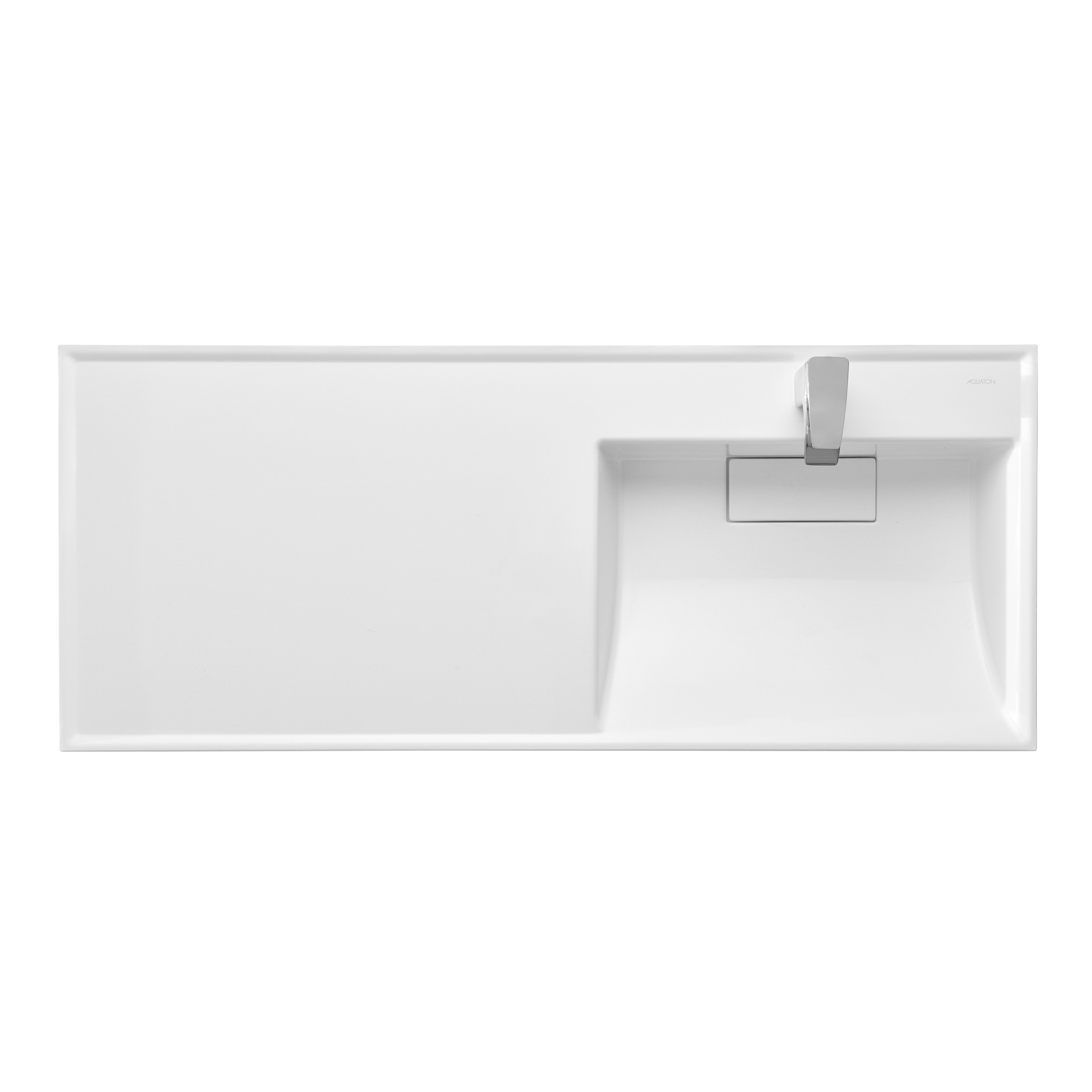 1A72243KLH010 Подвесная раковина настенная прямоугольная AQUATON ЛОНДРИ белая - Вид №1