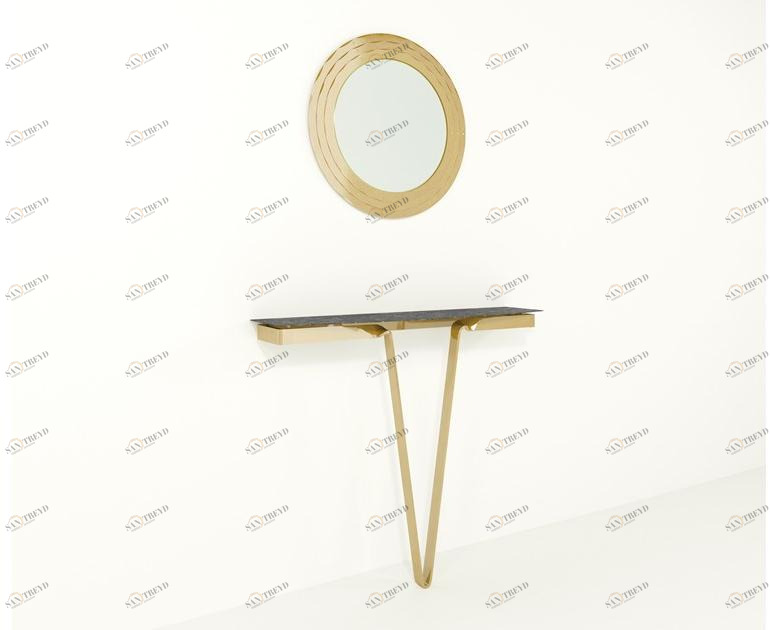 Barel Консоль из HPL и железного лезвия Lama sun-id-1383282