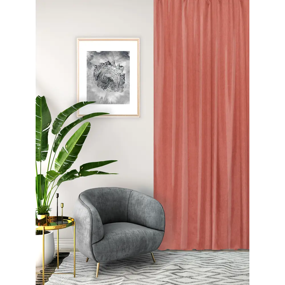 Штора на ленте Seasons Looks 140х260 см Soda1 цвет оранжевый 84177630 STLM-2044150  - Вид №4