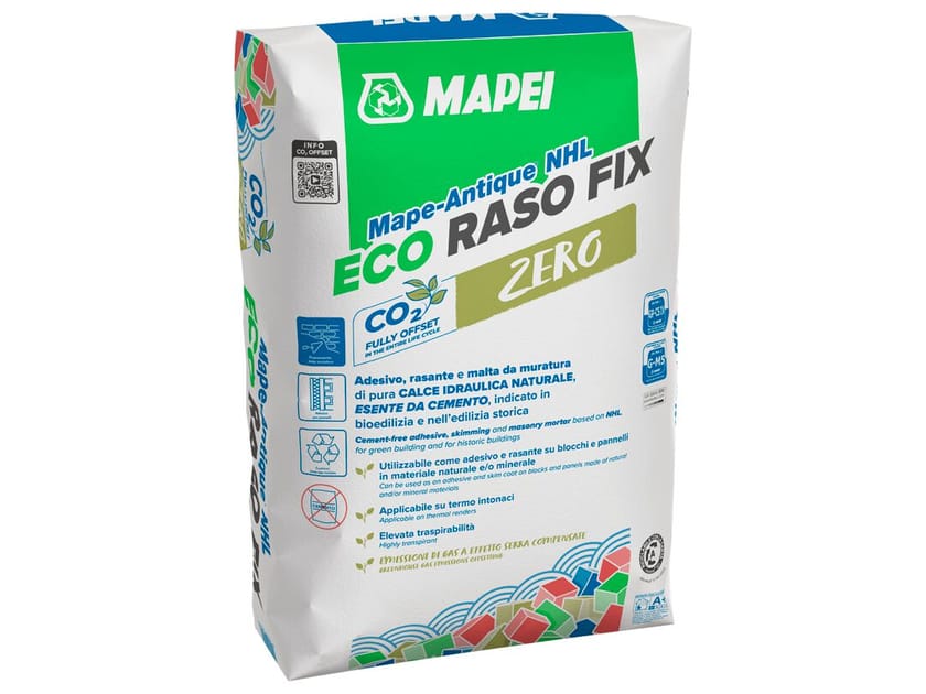 Клей, бритье и кладочный раствор на основе чистой гидравлической извести MAPEI Бритье осушающих, дышащих и структурных штукатурок ARCH-00053597