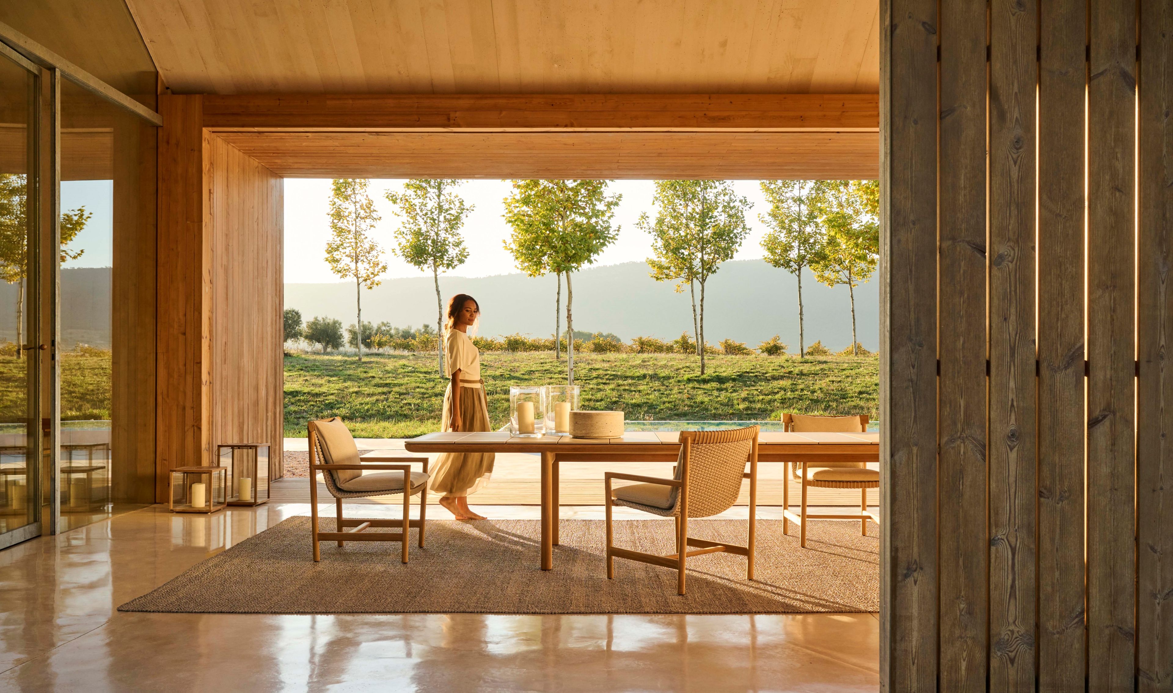 Стул для сада из тикового дерева с подлокотниками TRIBÙ Amanu ARCH-00135515 - Вид №8