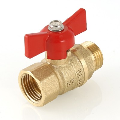 VT.123.G.05 Кран шаровой «СТАНДАРТ» с ручкой-бабочкой и внутренней–наружной резьбой Valtec 3/4"  - Вид №7