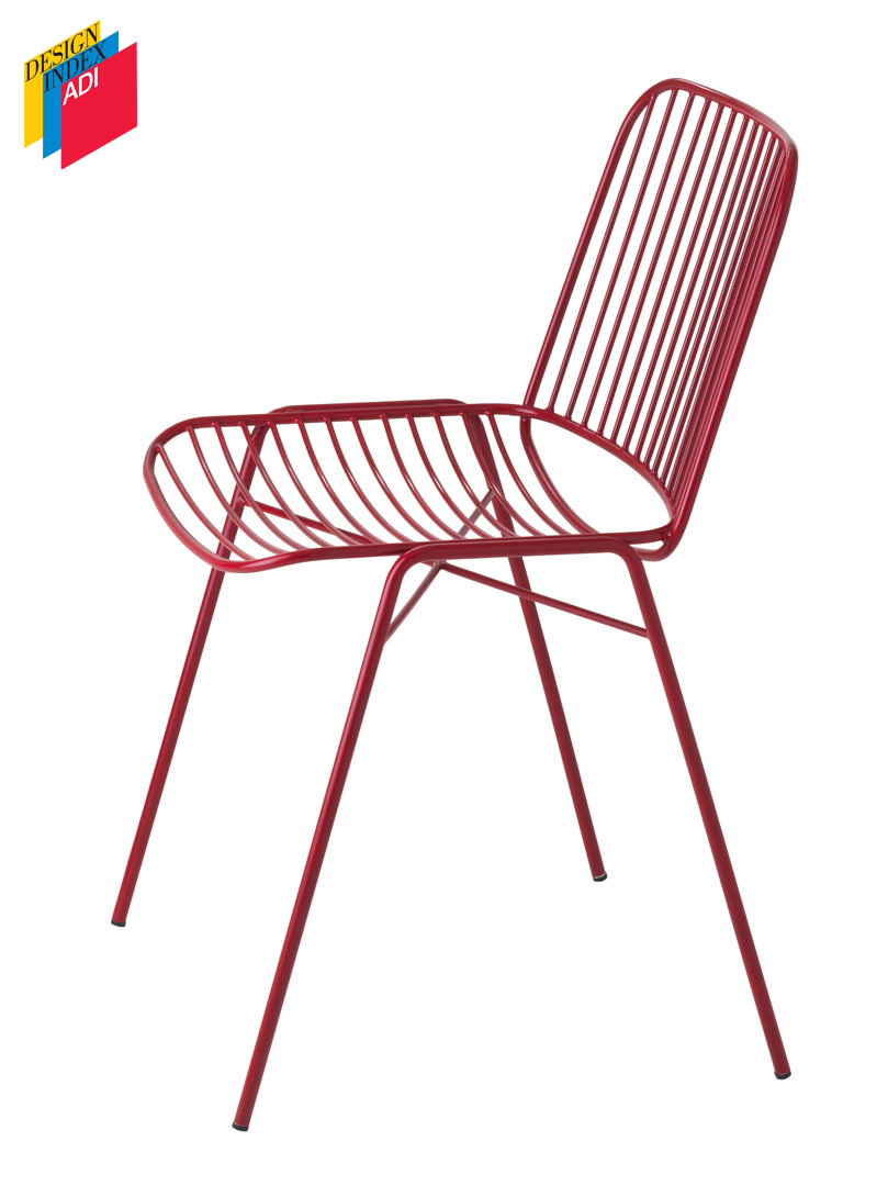 Shade 625 Стул со стальным каркасом на 4 ножках. Сиденье и спинка в стальном каркасе. Et al. Shade