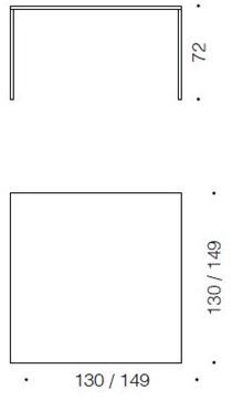 Desalto Квадратный стол sun-id-1499929 - Вид №5