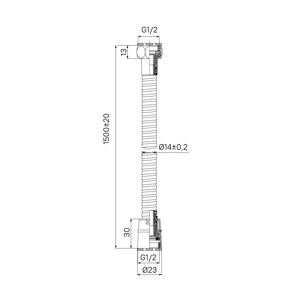 Шланг для душа Iddis Agua 1.5 м цвет хром STLM-2170263 - Вид №7