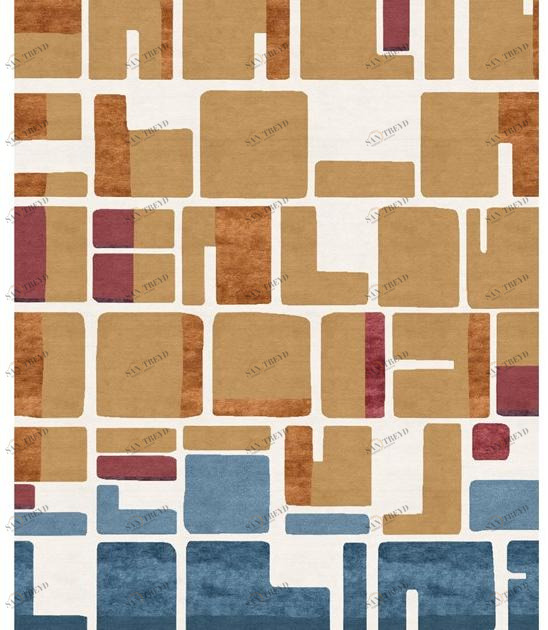 Tapis Rouge Прямоугольный коврик ручной работы Ambiance Tr1505