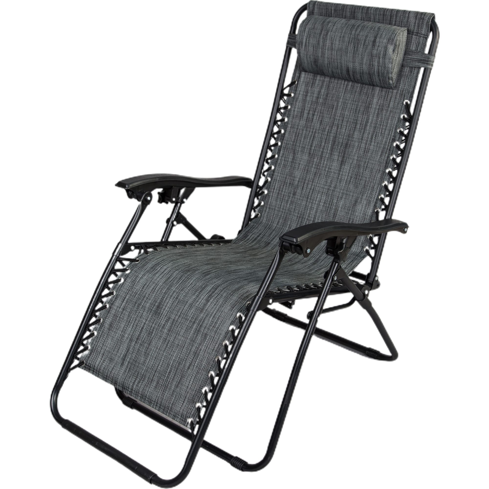 83582076 Кресло-шезлонг Бриз 165x65x110 см серый Santreyd 